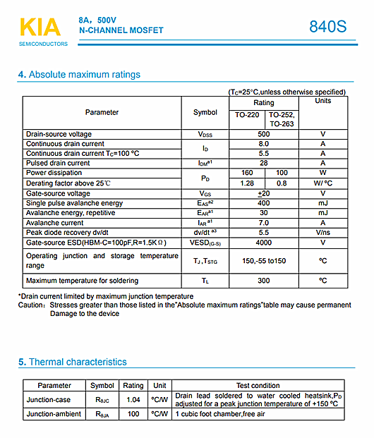 KIA840S，500V8A醫(yī)療儀器專用
