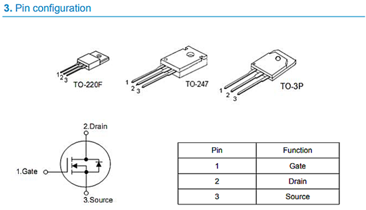 ?KIA20N50|500V20A中文資料|MOS管原廠，免費送樣-KIA MOS管