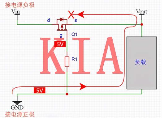PMOS，防電源反接電路
