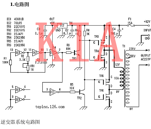 MOS管、變壓器搭建的逆變器電路詳解-KIA MOS管