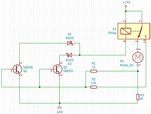【電路收藏】直流電機(jī)限位（過流保護(hù)）電路-KIA MOS管