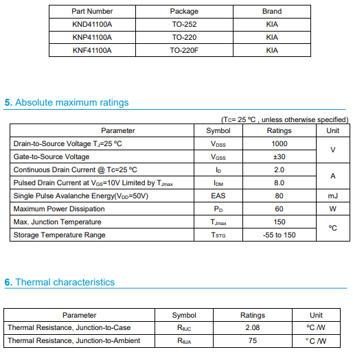 1000V參數(shù)代換2sk119 1000V參數(shù)代換2sk119