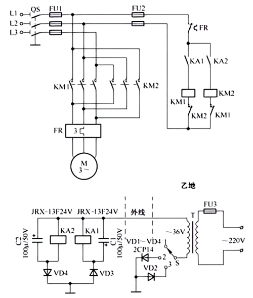 電動機正反轉電路圖