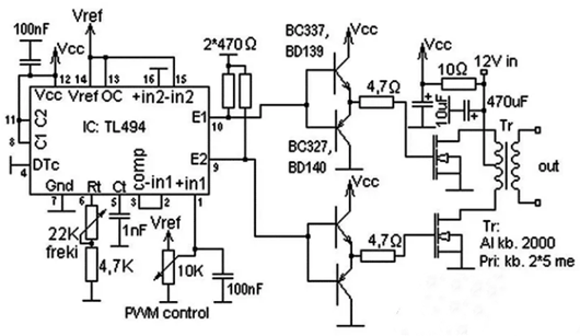 tl494開(kāi)關(guān)電源,tl494引腳