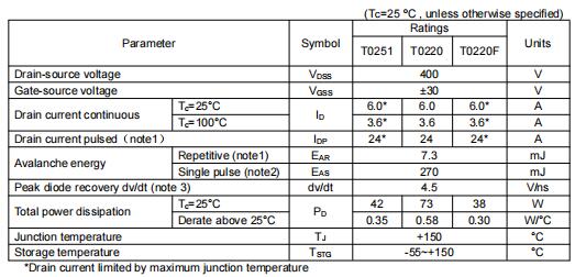 kia730h代換irf730場效應管