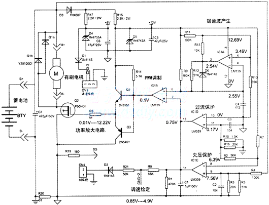 電動(dòng)車,電機(jī)控制器電路