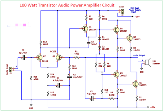 音頻功放電路圖