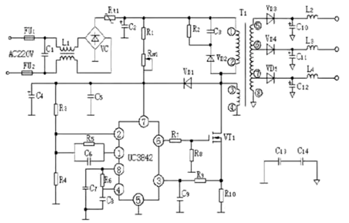 常見電源電路圖,電腦電源電路圖-KIA MOS管