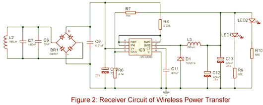 手機無線充電器,電路