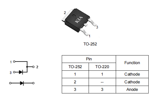 快恢復(fù)二極管frd,08tb60二極管,600v快恢復(fù)管,KIA08TB60DD?-KIA MOS管