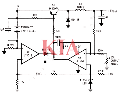 開關(guān)穩(wěn)壓電路圖,電路原理詳解-KIA MOS管