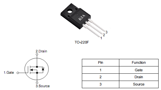 車載逆變器mos,500v20a,KNF7150A場效應(yīng)管參數(shù)資料-KIA MOS管