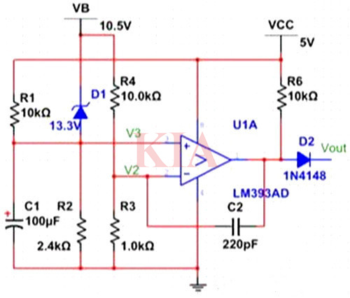 逆變電源保護(hù)電路,欠壓過壓保護(hù)電路圖-KIA MOS管