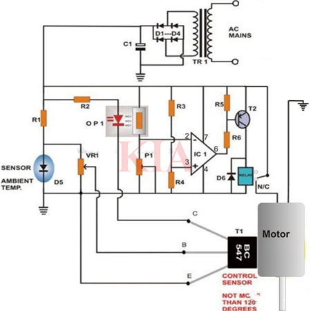 電機(jī)過熱保護(hù)電路