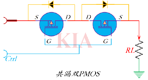 雙MOS管負(fù)載開關(guān)電路