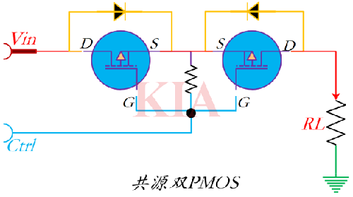 雙MOS管負(fù)載開關(guān)電路