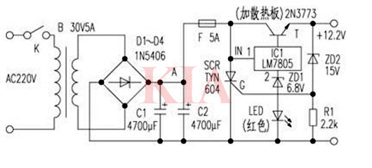 12v過壓保護(hù)電路